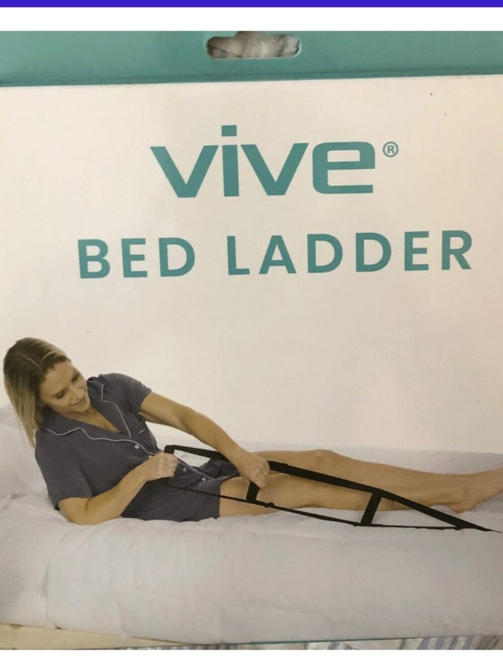 Vive Bed Ladder Assist - Pull Up Assist Device with Handle Strap -OT and PT